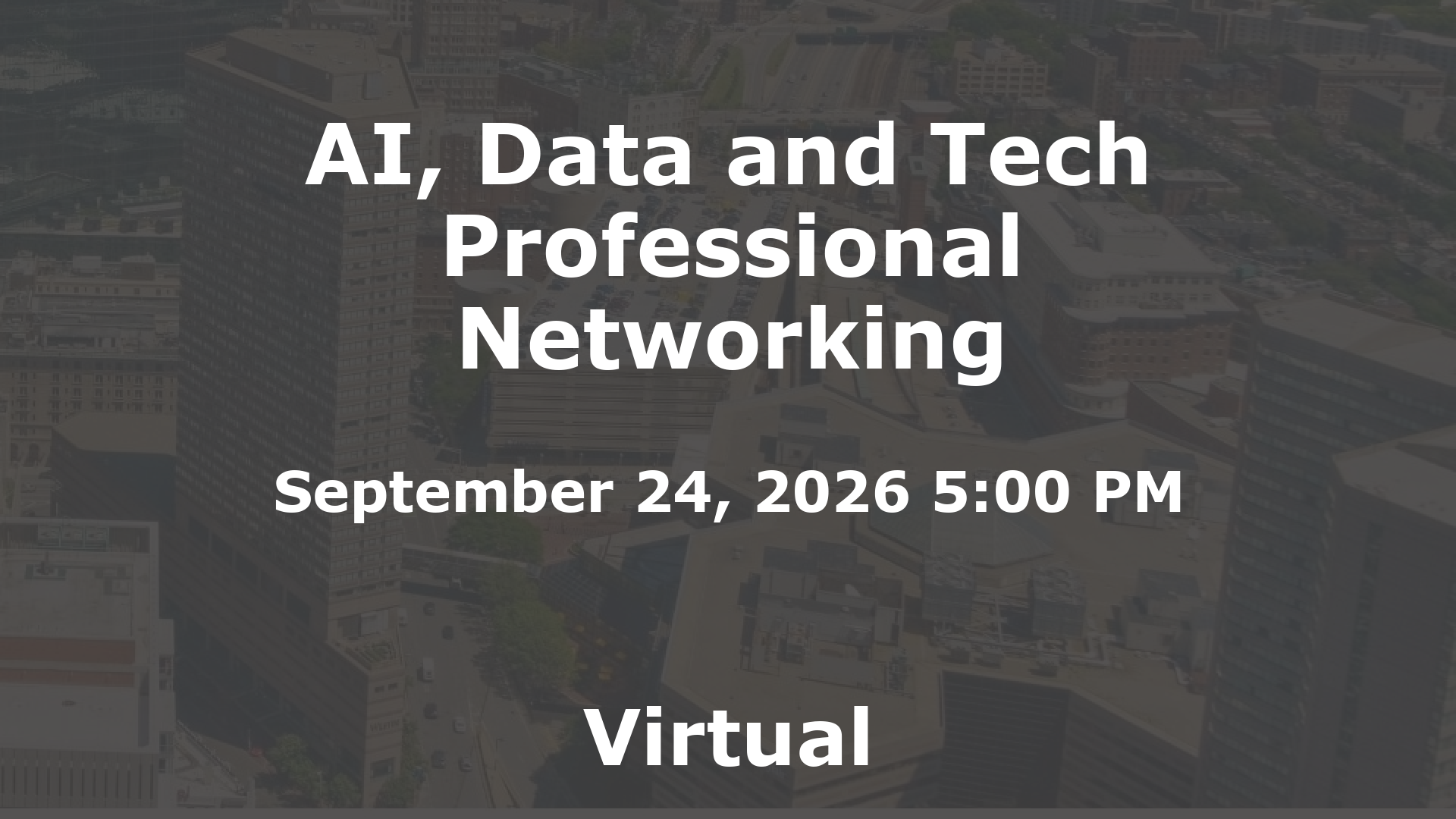 AI, Data and Tech Professional Networking event image